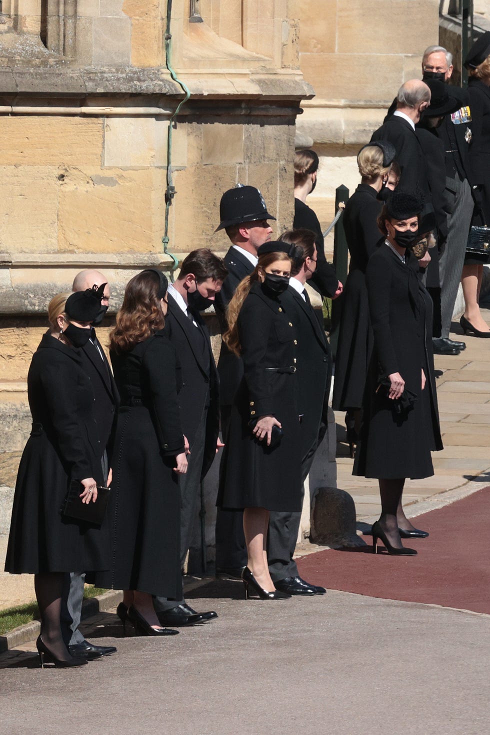 Princesses Beatrice and Eugenie Arrive at Prince Philip s Funeral