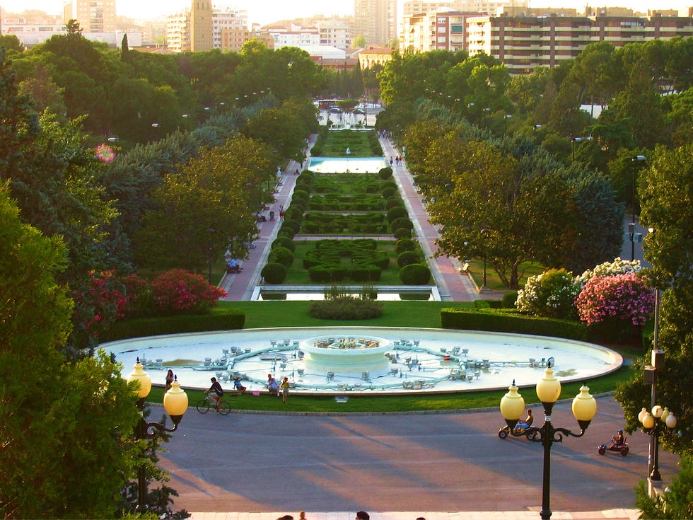 ciudades, parques, españa, correr, verano