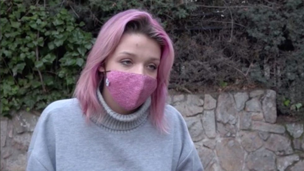 zayra gutierrez con mascarilla durante la pandemia