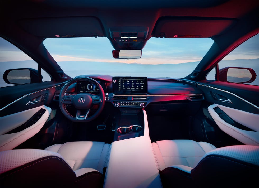 interior view of a modern car with advanced dashboard features