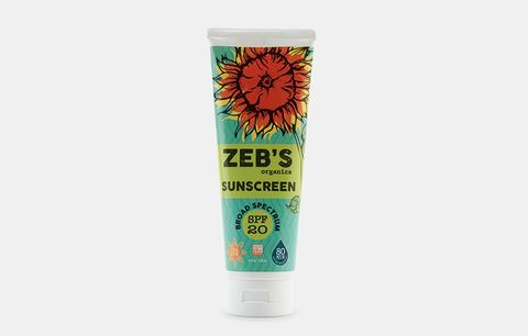 Zeb's organics sunscreen. 
