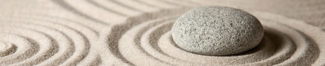 rock in zen garden