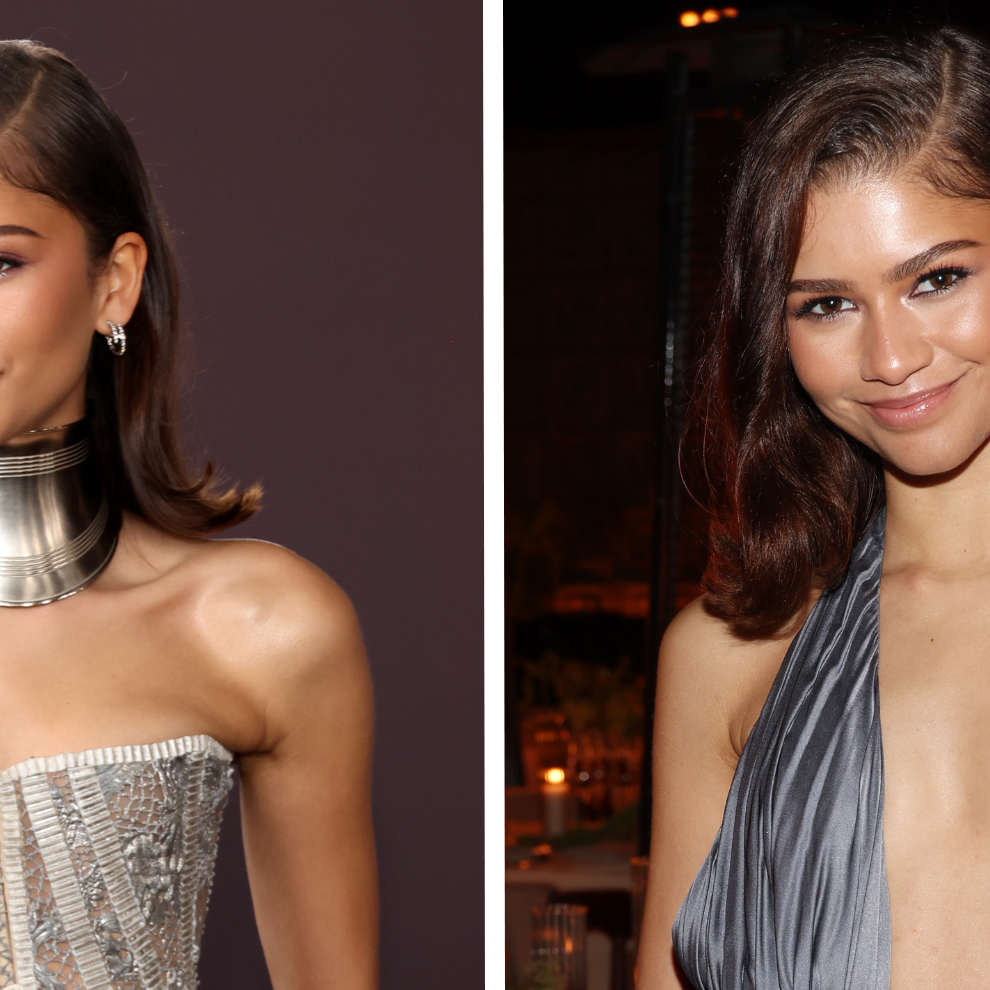 Zendaya Wore a Sheer Corset Top and Plunging Gown in One Day