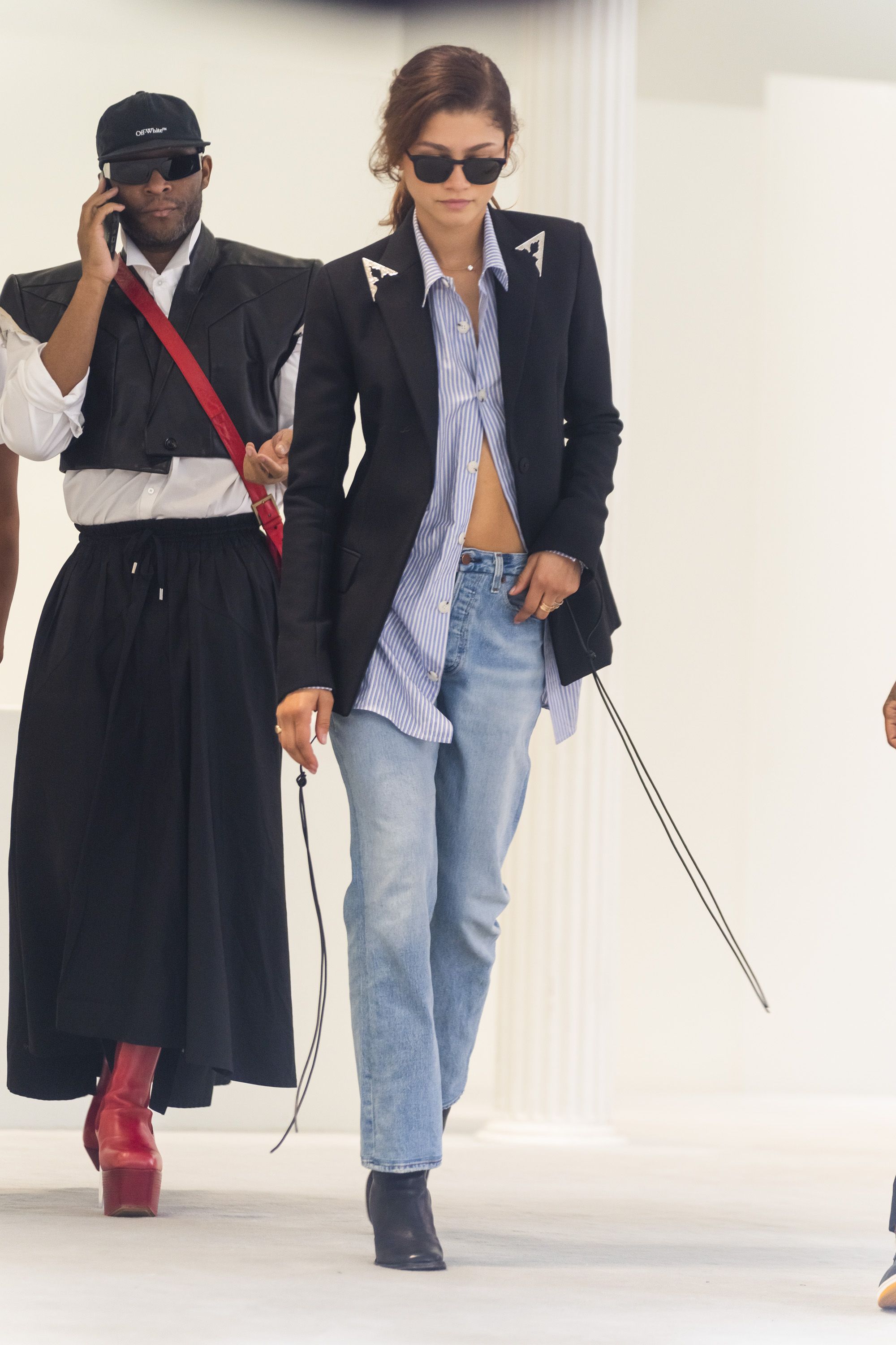 See Zendaya Wear a Western-Inspired Blazer and Jeans in SoHo