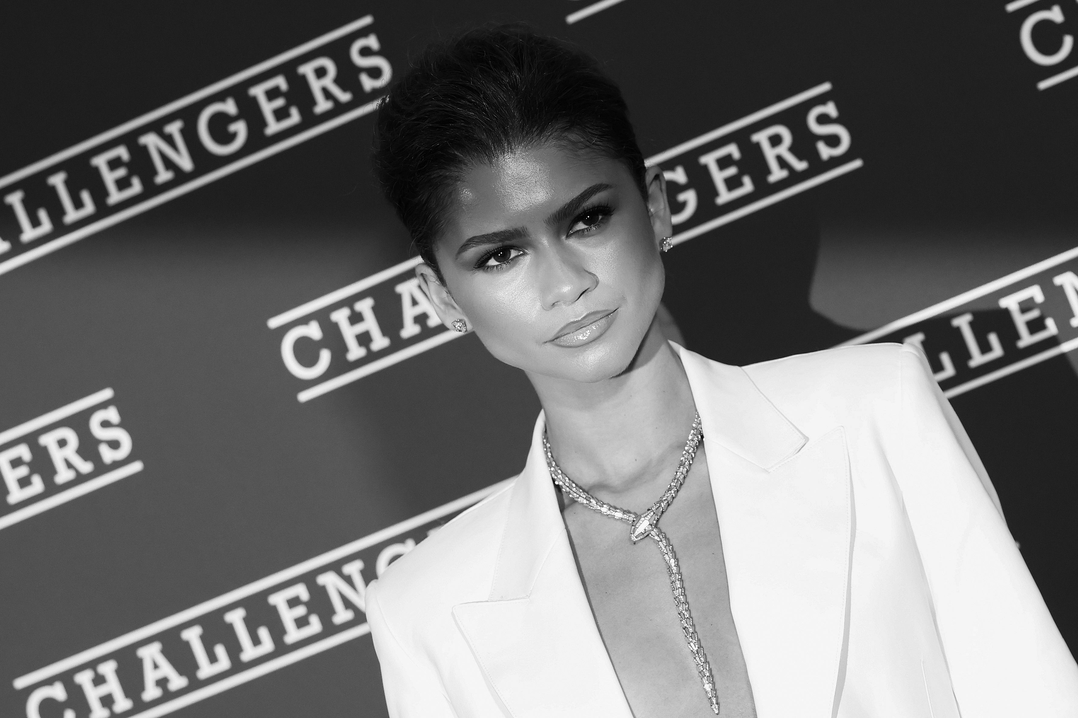 Zendaya goes for Wimbledon whites in Calvin Klein skirt suit