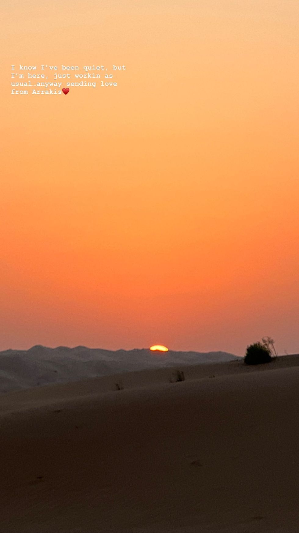 zendaya shares behind the scenes look at dune part 2 filming