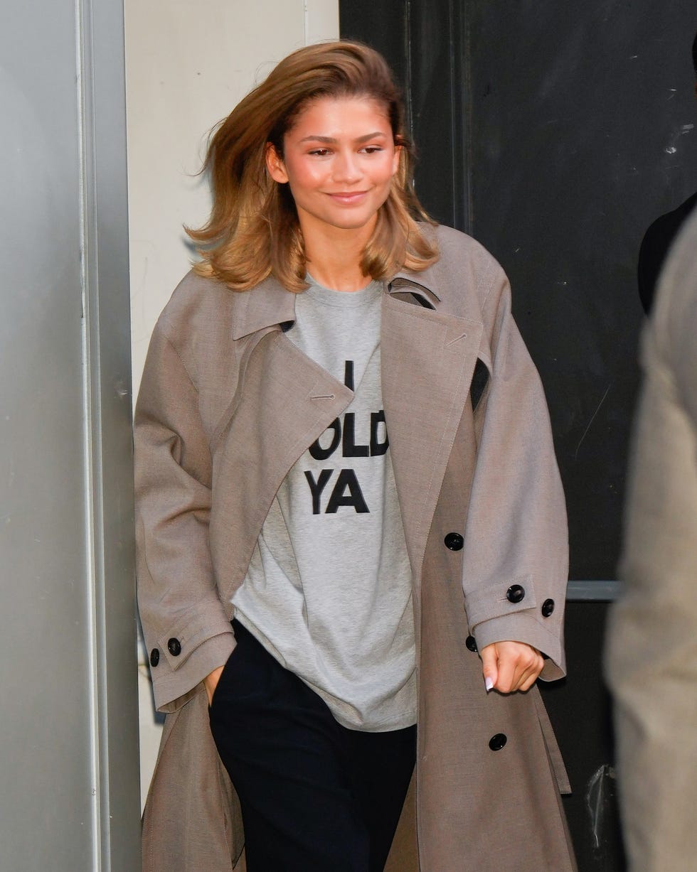 zendaya wearing i told ya t shirt in new york