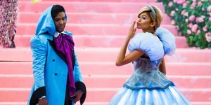 Zendaya dressed as Cinderella at the 2019 Met Gala