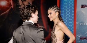 los angeles, california december 13 l r tom holland and zendaya attend sony pictures spider man no way home los angeles premiere on december 13, 2021 in los angeles, california photo by amy sussmangetty images