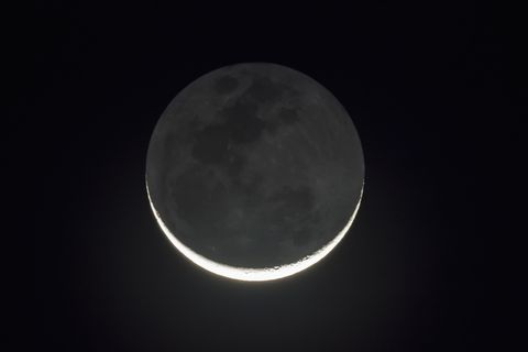 zimbabwe, new moon at night
