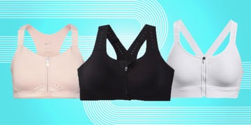 zip front sports bras