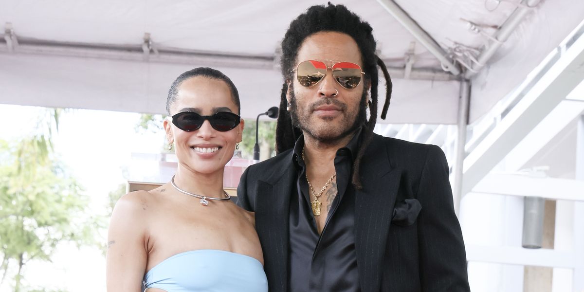 Lenny Kravitz Just Got Roasted by Daughter Zoë for His Thirsty Wardrobe