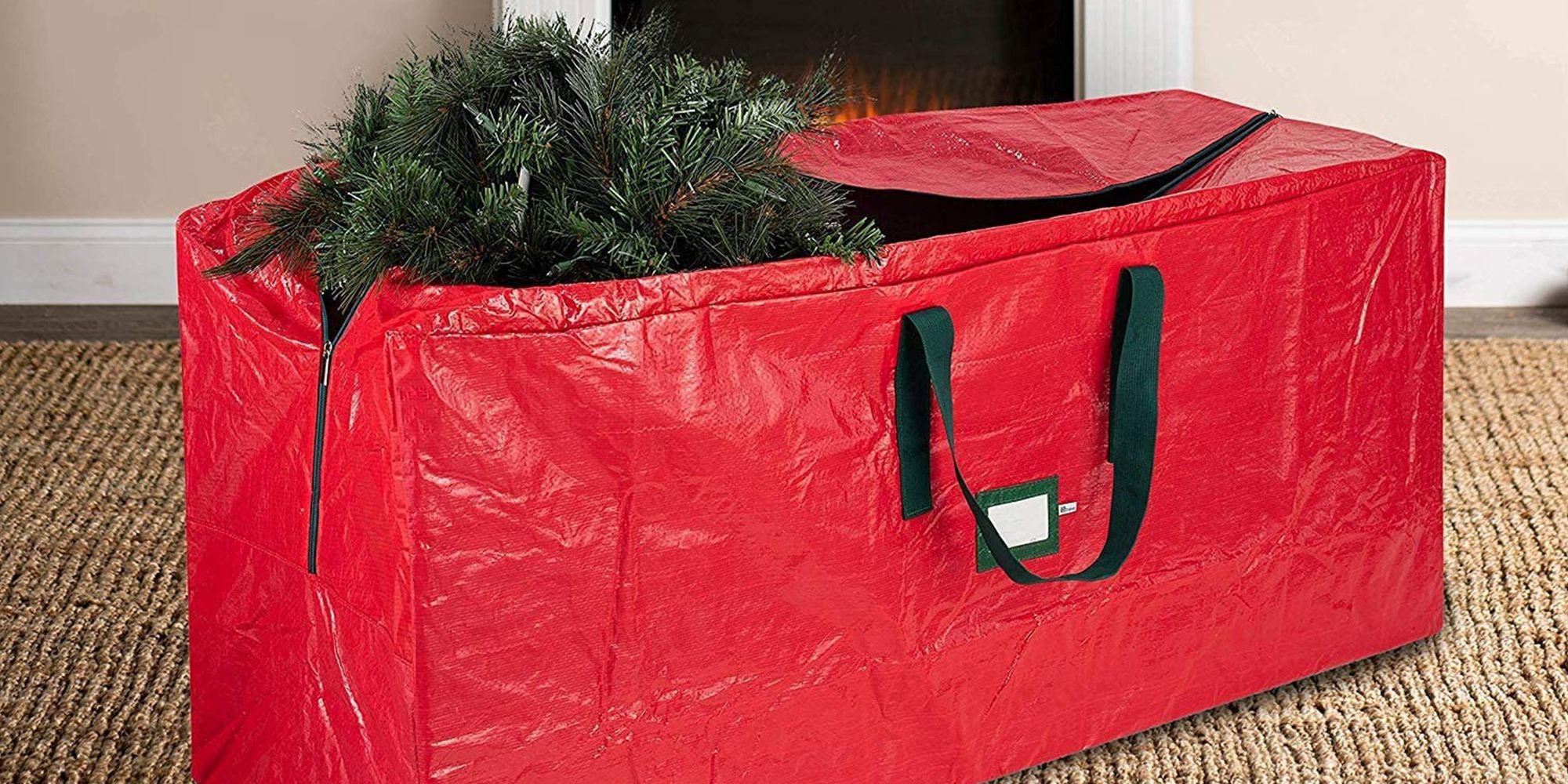 Amazon.com: HOLIDAY SPIRIT Christmas Tree Storage Bag - Heavy-Duty Tree Bag  with Durable Reinforced Handles & Zipper, Waterproof Storage Bag Protects  from Moisture & Dust (Fits a 9FT Tree, Charcoal) : Everything