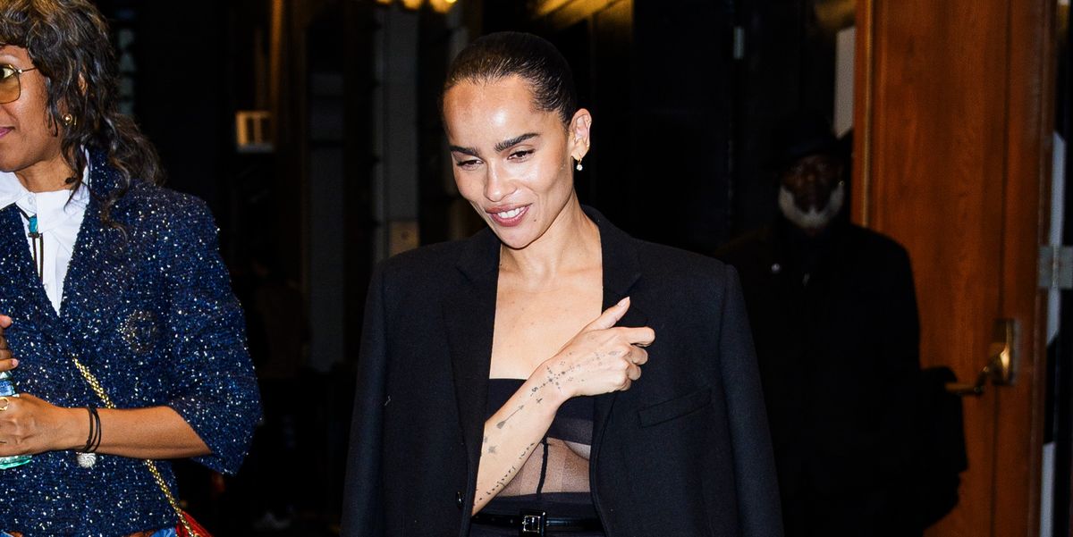 Zoë Kravitz Gives the Sultry Sheer Trend a Sexy Cabaret Spin