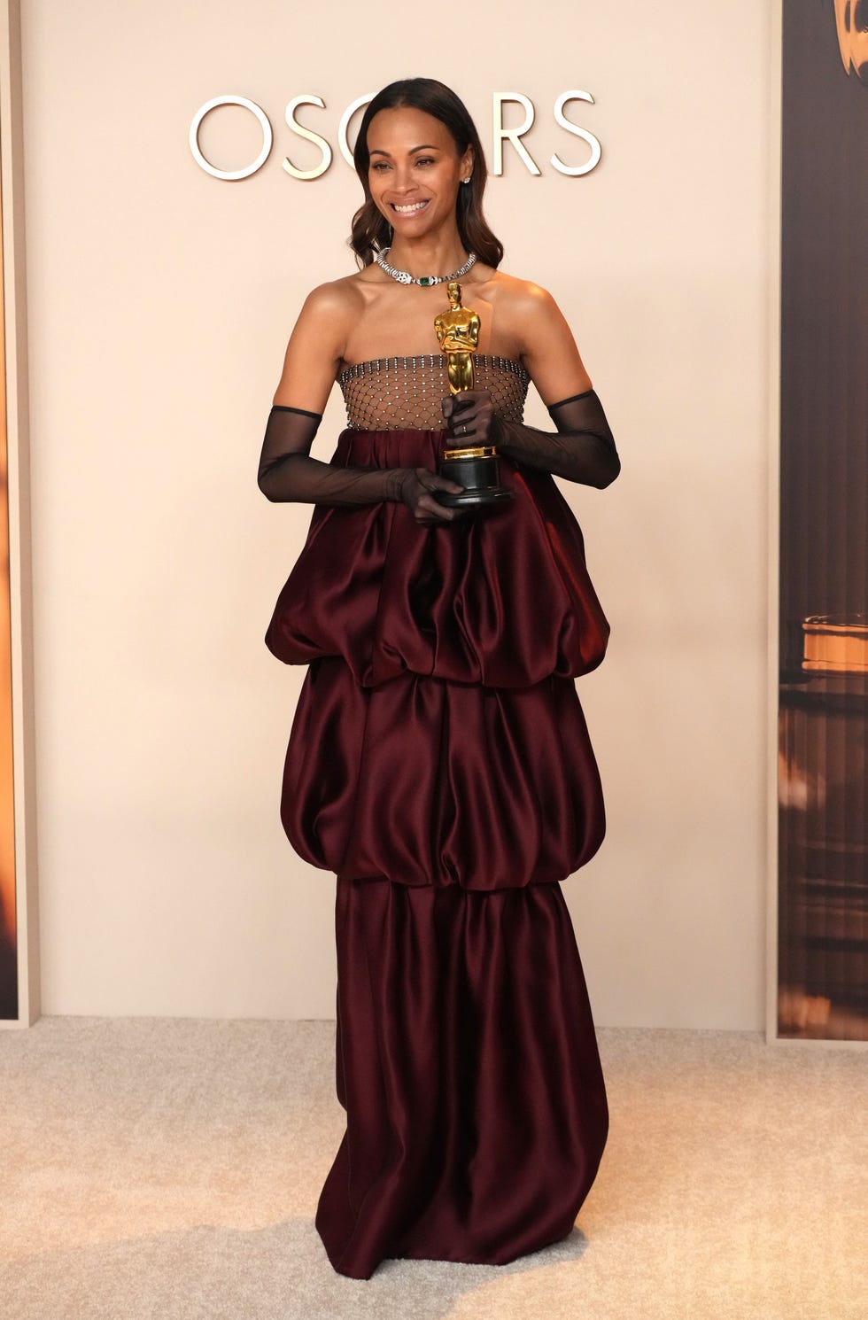 oscars zoe saldana oscars 2025