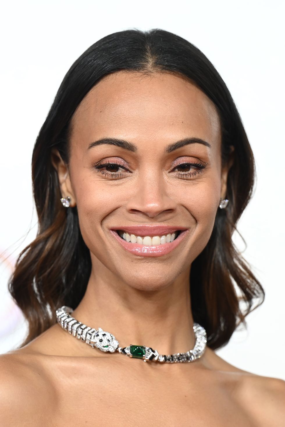 best oscars jewellery zoe saldana in cartier