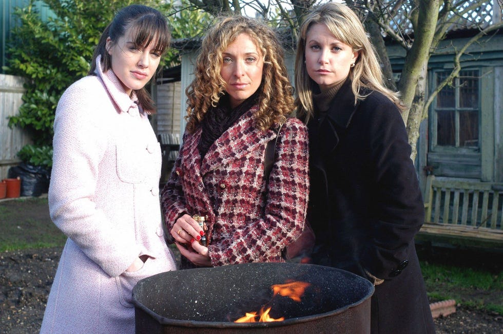 Zoe Slater, Chrissie Watts, Sam Mitchell in EastEnders