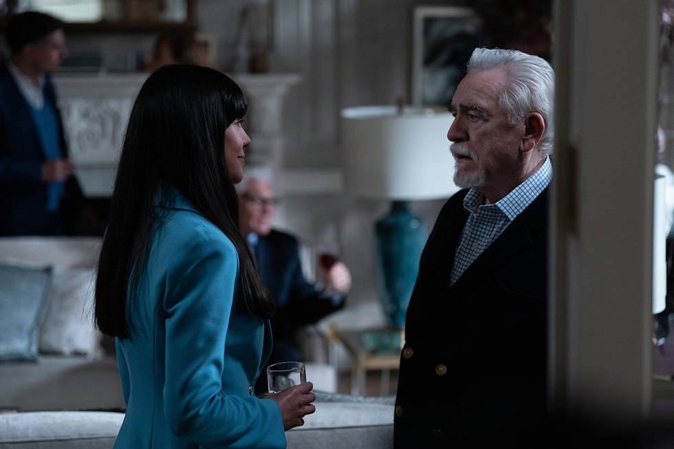 zoe winters and brian cox in succession season 4