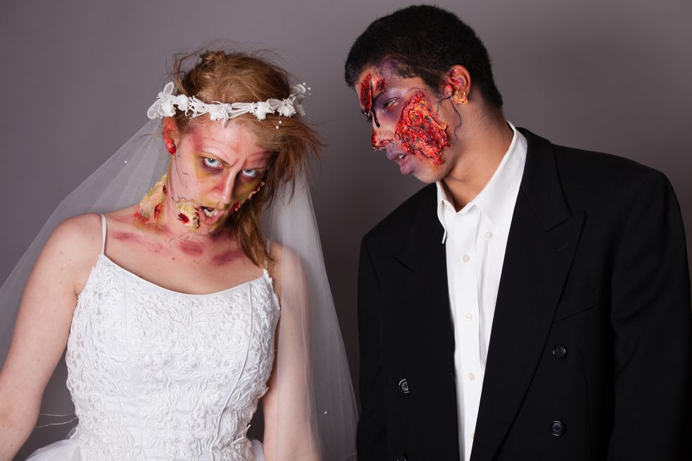 zombie bride and groom