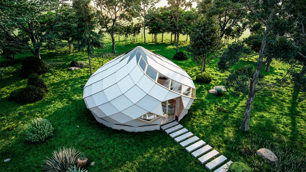 La casa prefabricada redonda de 85.000 € para vivir en medio de la  naturaleza