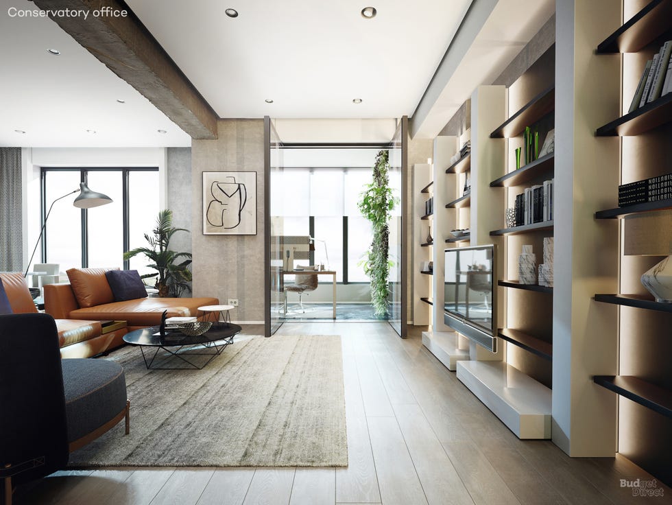 7 ideas zonas de teletrabajo en tu salón, crea espacio verde
