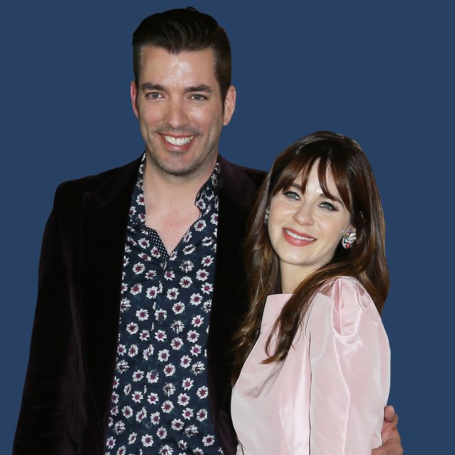 los angeles, california   february 18 zooey deschanel and jonathan scott attend the los angeles premiere of focus features' "emma" held at dga theater on february 18, 2020 in los angeles, california photo by michael tranfilmmagic