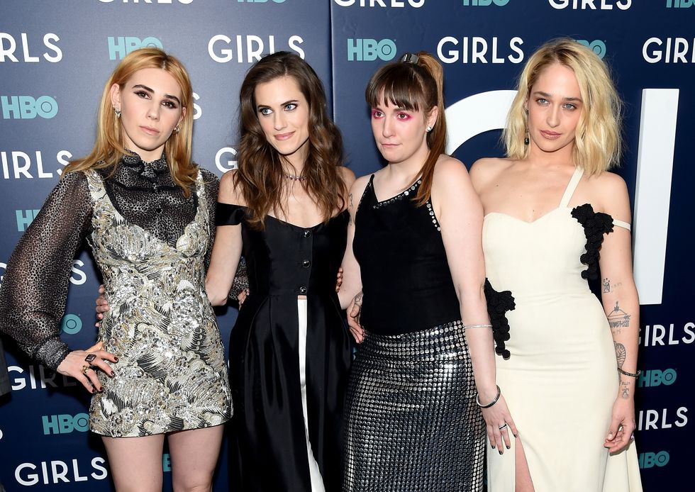 the new york premiere of the sixth  final season of "girls"   arrivals