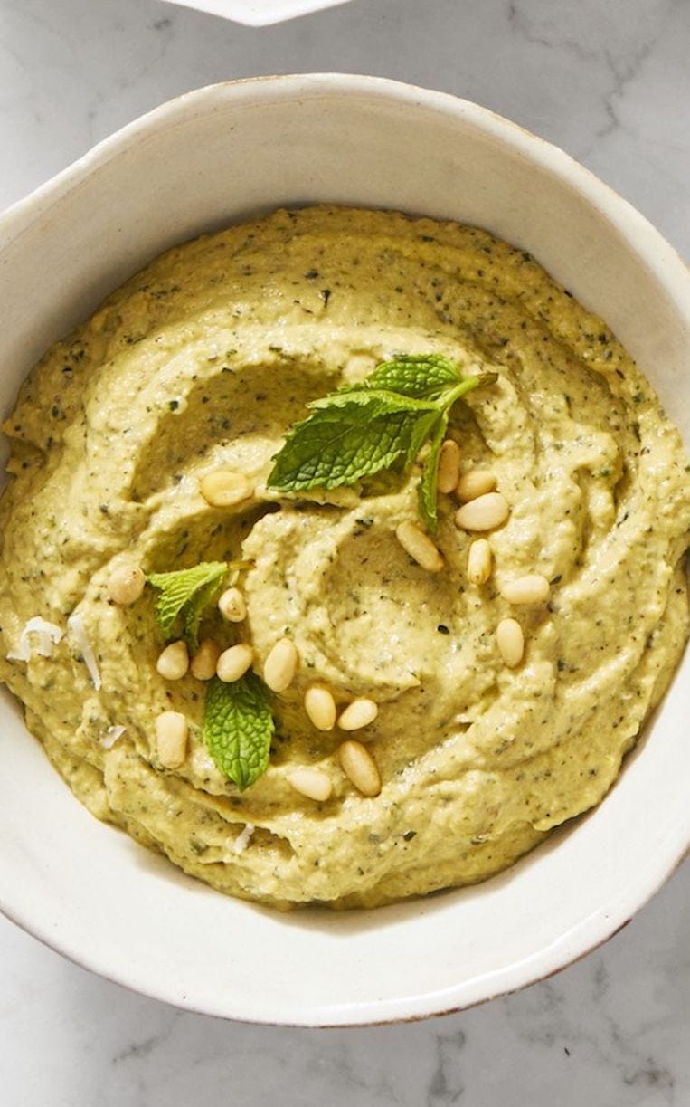 healthy appetizers — zucchanoush