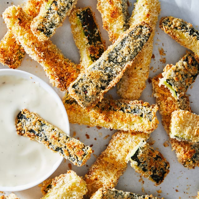crispy baked zucchini fries served with ranch