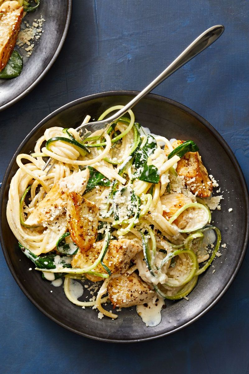 zucchini noodles recipe creamy chicken and zoodle