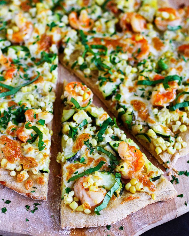 zucchini recipes shrimp pizza