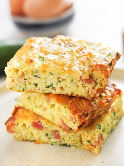 toddler lunch ideas zucchini slice by budget bytes