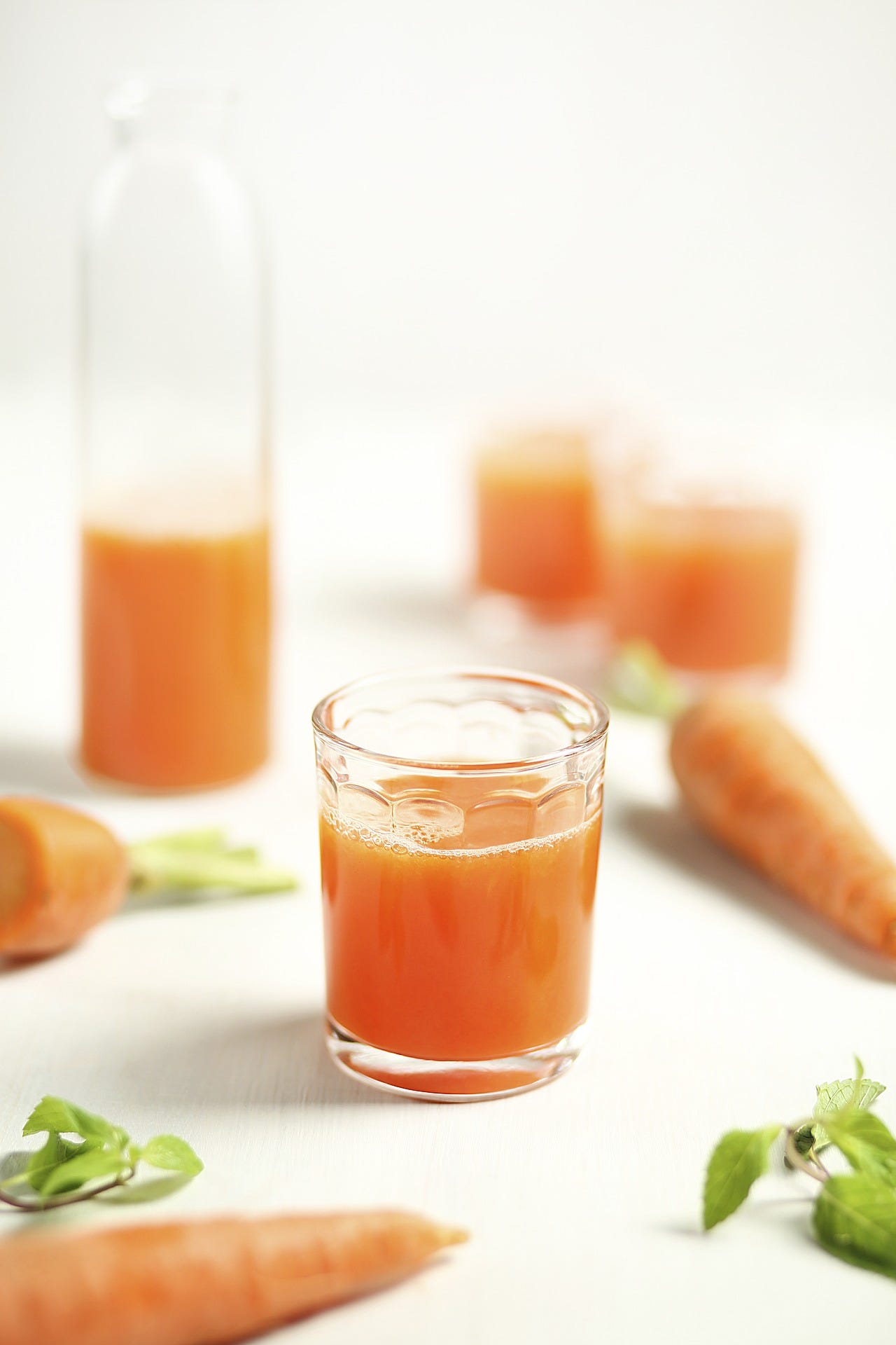 zumo de naranja y zanahoria