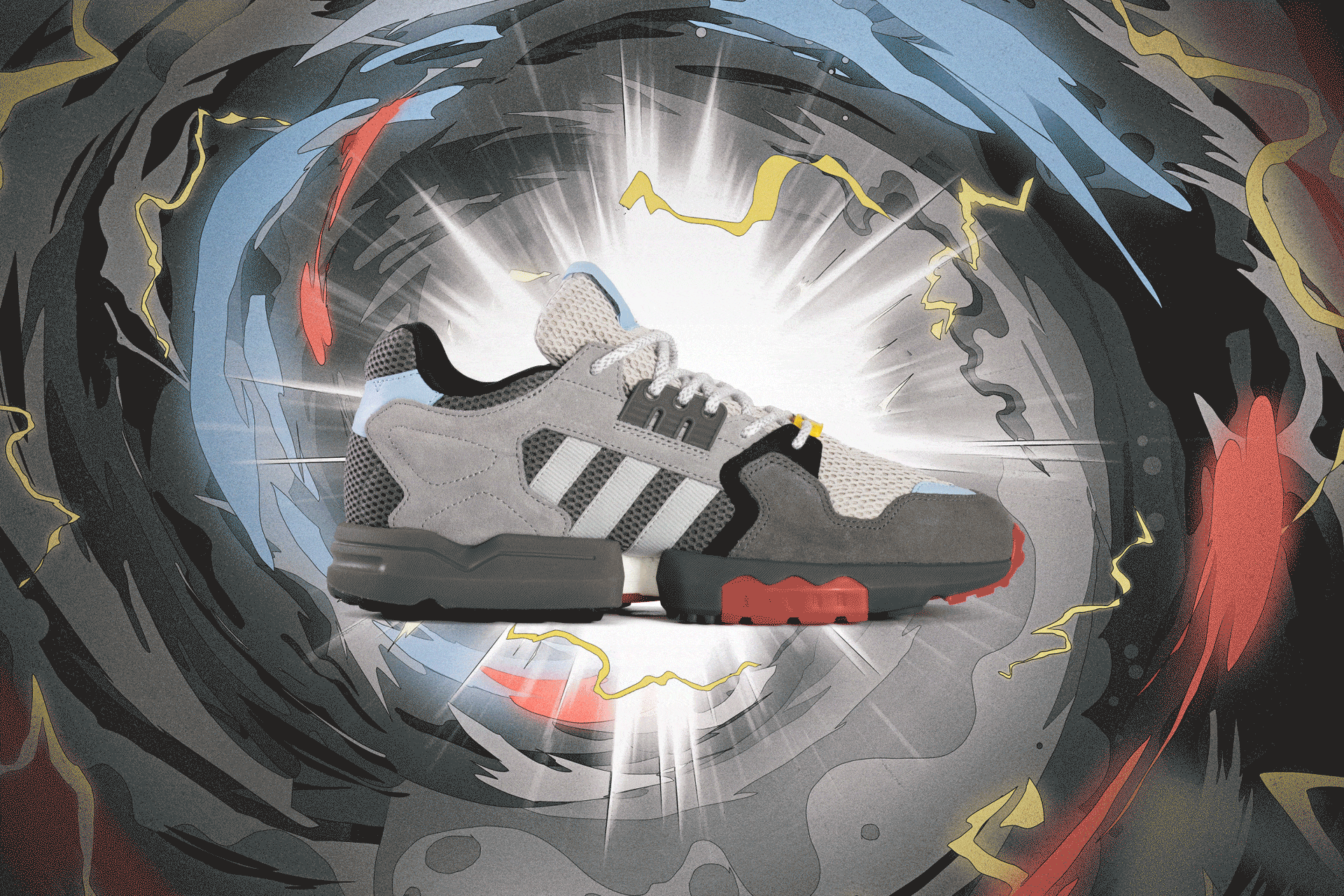 スポーツ選手 adidas LET THE GAMES BEGIN zx-torsion-gray-adults-high-