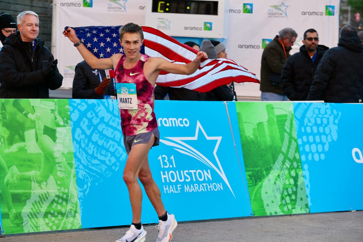 Conner Mantz Takes Down 18-Year-Old American Half Marathon Record