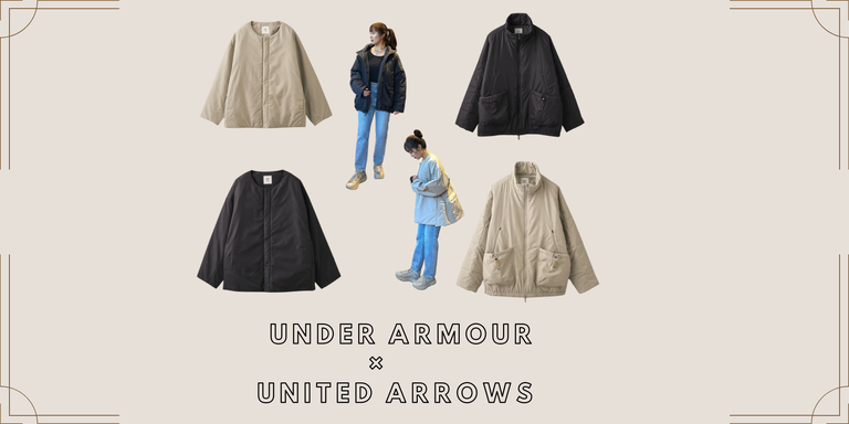 【2024新作】アンダーアーマー　ユナイテッドアローズ　ノーカラー　ブルゾン 2024Autumn/Winter UNDER ARMOUR × UNITED ARROWS｜アンダー