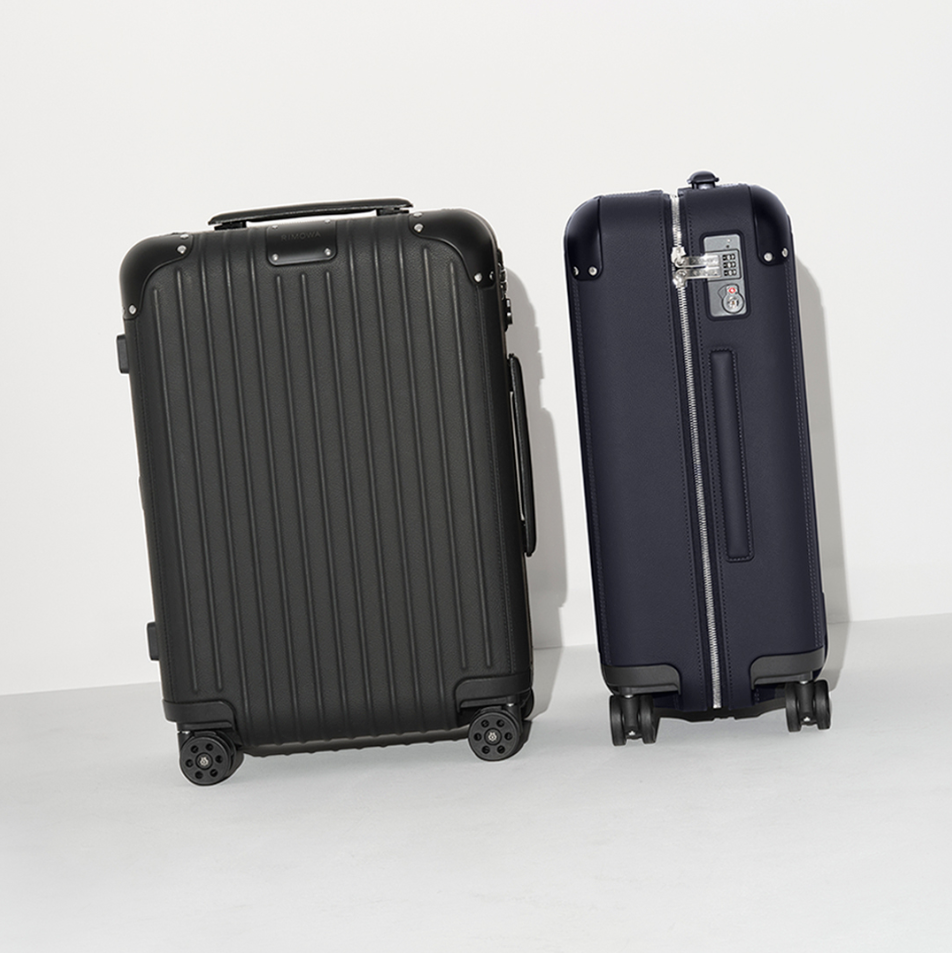 a couple of black suitcases
