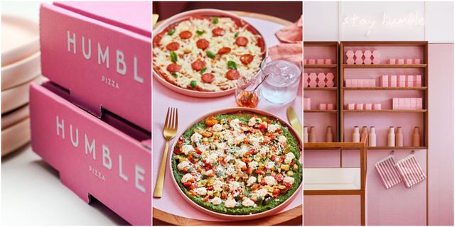 顛覆披薩店刻板印象！英國披薩「Humble Pizza」打造仙氣夢幻粉紅披薩店