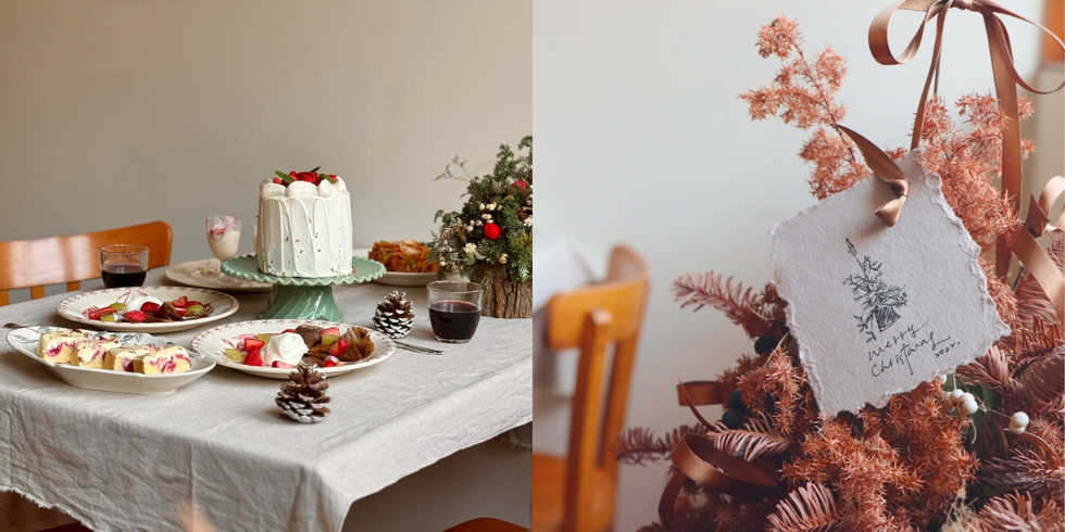 聖誕節行程推薦 elle x 烤蘋果派的方法🍓冬日草莓午茶餐桌