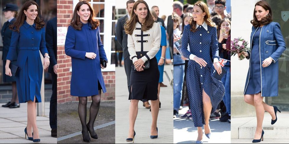 凱特王妃經典藍洋裝穿搭一次看