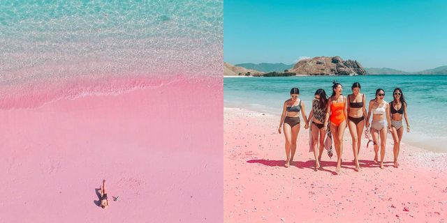 印尼海島旅遊不只峇里島！IG熱搜夢幻「粉紅沙灘」下次就約閨密一起出發