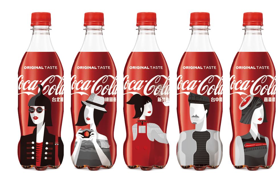 「可口可樂」瓶身創意掀話題~首度推出台灣城市瓶