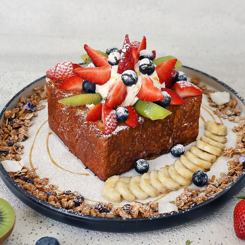 a cake with fruit on top