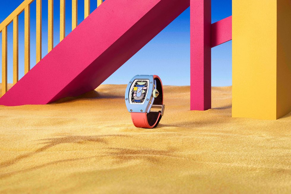黃金80年代的義大利「曼菲斯」設計！rm 腕錶以粉彩糖果色重現浪漫夏日風情