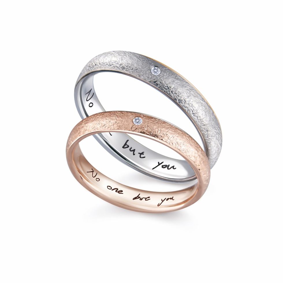 Ring, Platinum, Metal, Fashion accessory, Jewellery, Wedding ring, Wedding ceremony supply, Silver, Titanium ring, Pre-engagement ring, 