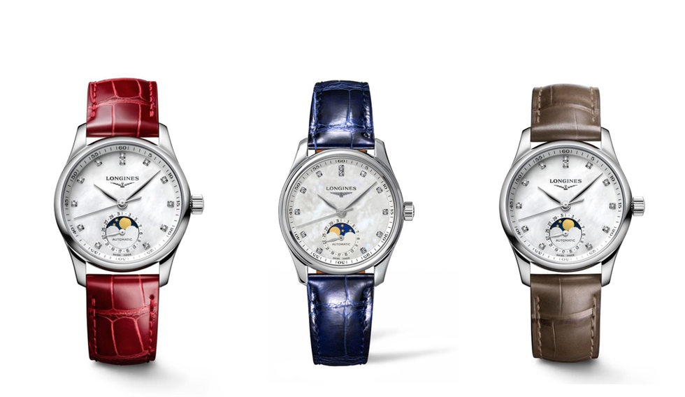 優雅時尚系kol為質感加分的選擇：月相腕錶 來自浪琴的卓越工藝，完整了現代都會女性的典雅品味