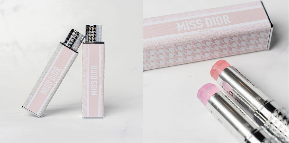 今年dior搶先全球，為我們帶來了全新「miss dior親吻香膏」呢！經典的miss dior粉搭配雋永的dior千鳥格紋緹花圖騰，更加的輕巧好攜帶、更新的著香方式，都把香氛更加優雅化。