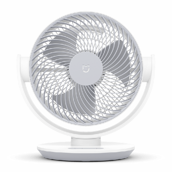 a white and black fan