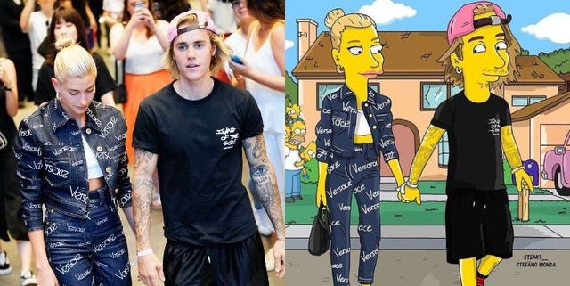 小賈斯汀,海莉,辛普森,家庭,辛普森家庭,Simpsons,海莉鮑德溫,Justine Bieber,Hailey Baldwin