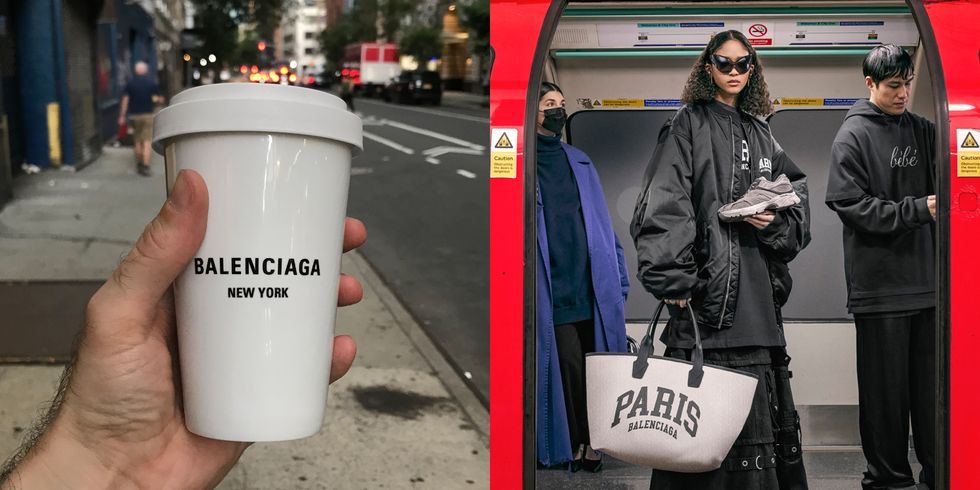 Balenciaga 竟然有賣環保咖啡杯！巴黎世家推出Cities城市系列「托特包